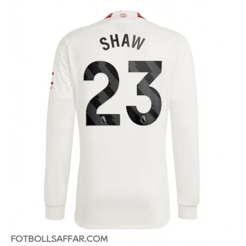 Manchester United Luke Shaw #23 Tredjeställ 2023-24 Långärmad